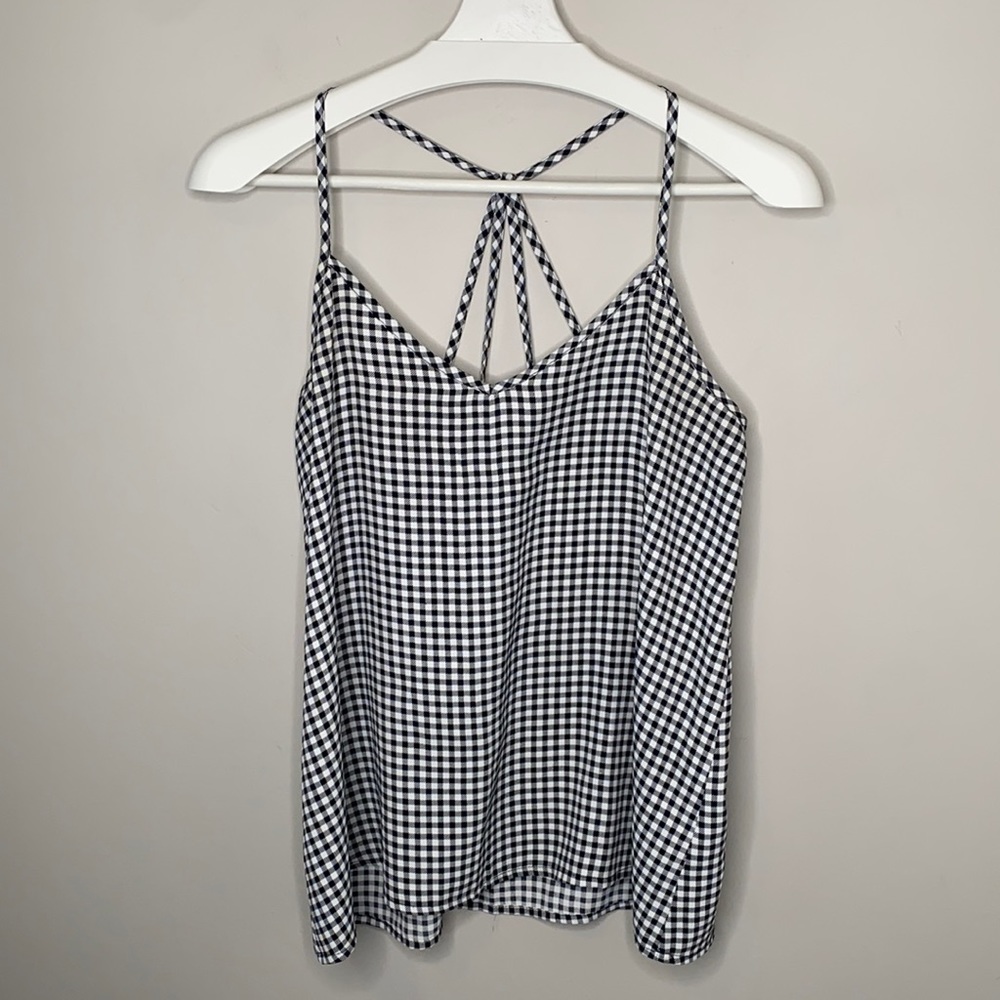 Abercrombie & Fitch Gingham Multi-Strap Tank